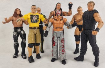 Lot Of 7' Tall Wrestling Action Figures