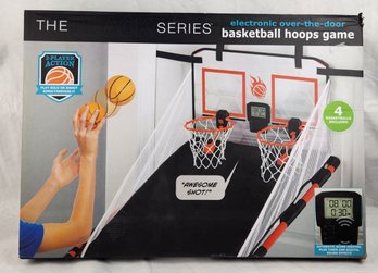 New Open Box - Electronic Indoor Sports Over The Door 2-Player Basketball Game