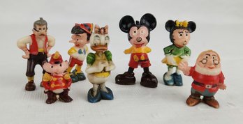 Vintage Marx Disneykins - Pinocchio, Michey, Minnie & Other Figures