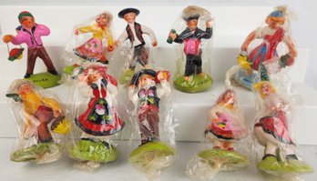 Lot Of S.A. Leart Co. Folk Art Figures / Figurines - Made In Portugal #1
