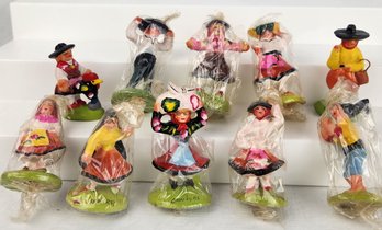Lot Of S.A. Leart Co. Folk Art Figures / Figurines - Made In Portugal #9