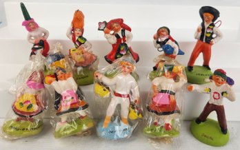 Lot Of S.A. Leart Co. Folk Art Figures / Figurines - Made In Portugal #8