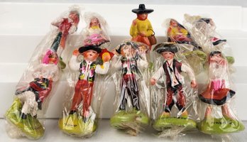Lot Of S.A. Leart Co. Folk Art Figures / Figurines - Made In Portugal #7