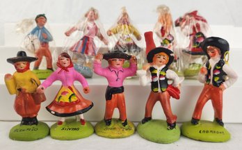 Lot Of S.A. Leart Co. Folk Art Figures / Figurines - Made In Portugal #5