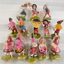 Lot Of S.A. Leart Co. Folk Art Figures / Figurines - Made In Portugal #4