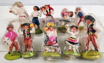 Lot Of S.A. Leart Co. Folk Art Figures / Figurines - Made In Portugal #3