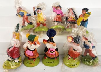 Lot Of S.A. Leart Co. Folk Art Figures / Figurines - Made In Portugal #2