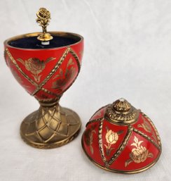 House Of Faberge Musical Egg - Rose - Plays Tchaikovsky's Arabian Dance