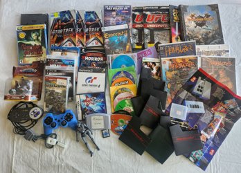 Lot Of Video Games & More (Games, Accessories, Controllers, Strategy Guides, Comics, Toys, Manuals, Sleeves)