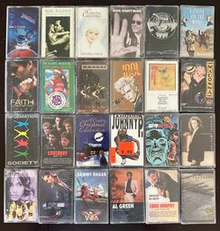 Lot Of 24 Assorted Music Cassette Tapes #5