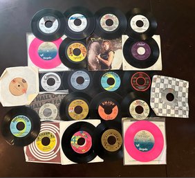 Lot Of 23 Assorted 7' Vinyls (45s)