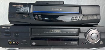 Pair Of VCR Units - Panasonic & Aiwa (Tested & Working) #2