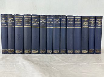 1903-1904 Library Of History And Biography - History/Life Of Series 14 Book Set