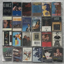 Lot Of 24 Assorted Music Cassette Tapes #9