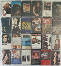 Lot Of 24 Assorted Music Cassette Tapes #10