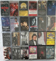 Lot Of 24 Assorted Music Cassette Tapes #12