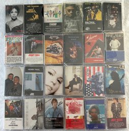 Lot Of 24 Assorted Music Cassette Tapes #14