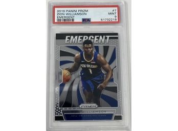 2019 Panini Prizm Zion Williamson #7 Emergent PSA 9 Rookie