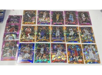 Lot Of 22 Panini Prizm Basketball 2019 & 2020 All Cracked Ice Blue Pink Orange