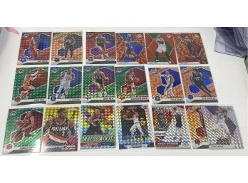 Lot Of 19 Panini Mosaic Basetball Prizm All Colored Or Prizm  Reactives