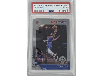 2019 Hoops Premium Stock #201 RJ Barrett PSA 10