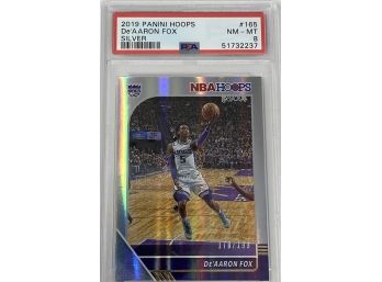 2019 Panini Hoops De'Aaron Fox #165 Silver /199 PSA 8