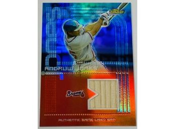 2004 Topps Finest Andruw Jones Bat Relic Refractor