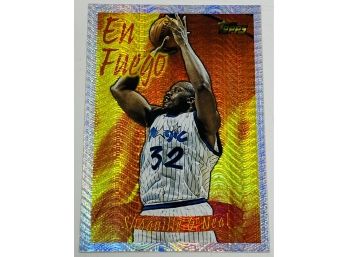 1996 Topps En Fuego Shaquille ONeal Insert