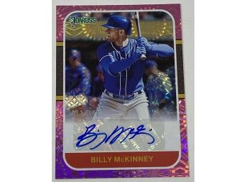 2021 Donruss Billy McKinney Auto Pink Fireworks /199