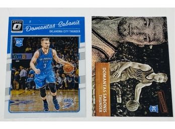 Lot Of 2 Damontas Sabonis RC Cards 2016 Optic Aficienado