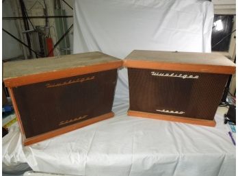 Pair / Set Of 2 Vintage Wurlitzer Stereo Jukebox Speakers