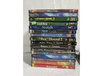 Disney DVD Lot - Pirates Of The Caribbean Narnia Wall-E