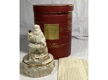 Lenox 2003 China Jewels Santa Musical Figurine In Box Chirstmas