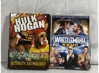 Lot Of 2 WWF/WWE Wrestling DVDs Hulk Hogan Ultimate Anthology & Wrestlemania 27