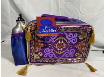 New NWT Disney Aladdin Magic Carpet Lunch Box & Water Bottle