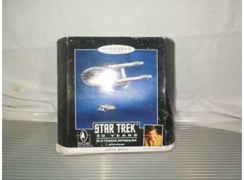 Star Trek 30 Years Keepsake 2 Ornament Pack Voice Magic - New In Box