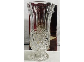 Heavy Lead Crystal Flower Vase RCR Opera Royal Crystal Rock In Box