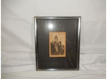 Signed Vintage Engraving