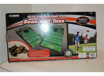 Grid Iron Football Bean Bag Toss - Portable Size