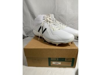 New New Balance 4040V4 White Men's Baseball Cleats Size 15