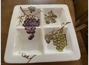 Grape / Wine Themed Serving / Appetizer Platter