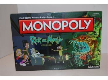 Monopoly: Rick And Morty Edition - Open Box, Contents Still Sealed, Unused