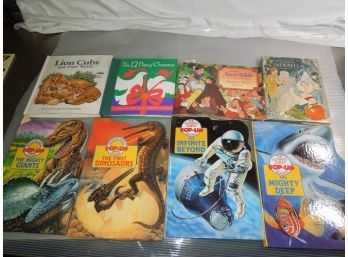 Lot Of Kids Pop Up Books (sharks, Dinosaurs, Disney, Space)