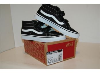 Vans SK8-Mid Reissue V Black/true White Kids Size 4.0 Sneakers/shoes