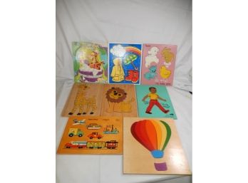 Lot Of 8 - Vintage Wooden Puzzles