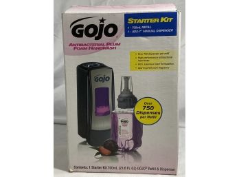 New Open Box Gojo Starter Kit Antibacterial Plum Foam Handwash