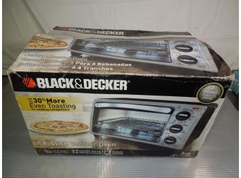 New In Box - 4-slice Black & Decker Toaster Oven