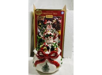 Spode Christmas Tree Nutcracker Peppermint Candy Box Jar