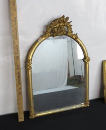 Gold Leaf Mirror With Masonic Decoration