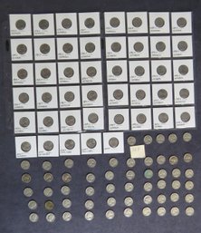 Lot Of 100 Buffalo Nickels, 45 In Marked Envelopes, Fifty-five Mixed 1960s Dates